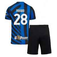 Inter Milan Benjamin Pavard #28 Hjemmedraktsett Barn 2024-25 Kortermet (+ Korte bukser)